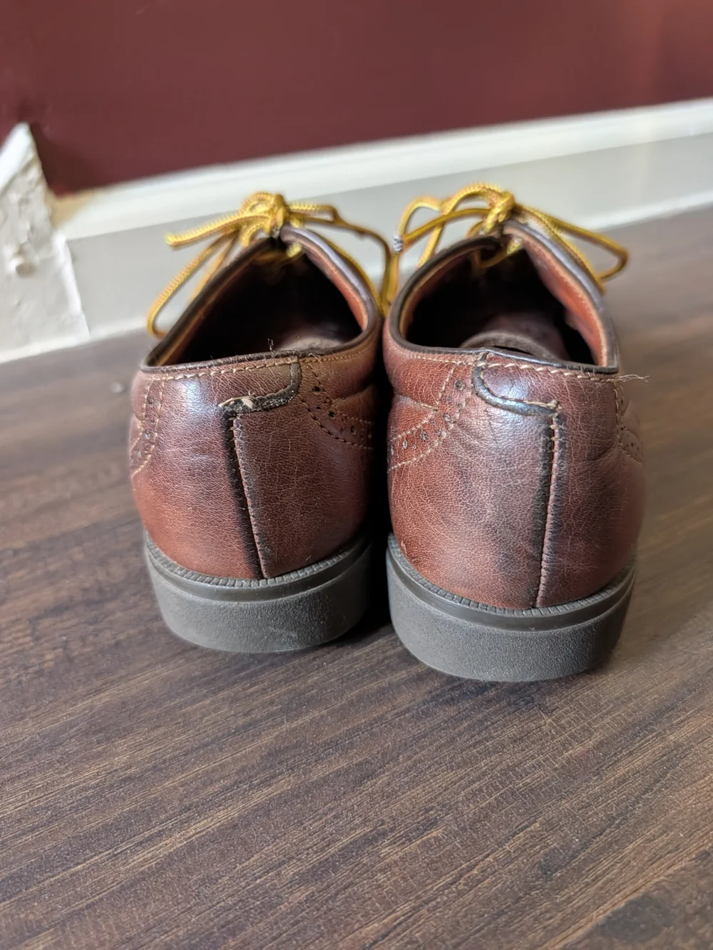 IRON AGE Boots & Shoes Made In USA Brown Leather Brogues Oxford Shoes 7M